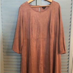 J Jill Plum Dress XL 3/4 sleeve
